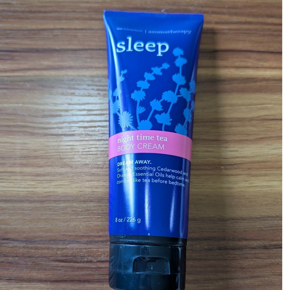 Bath & Body Works Aromatherapy "Sleep" Night Time Tea Body Cream New!